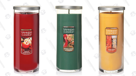 Buy One, Get Two Free Large Pillar Candles | Yankee Candle | Promo code PERFECT